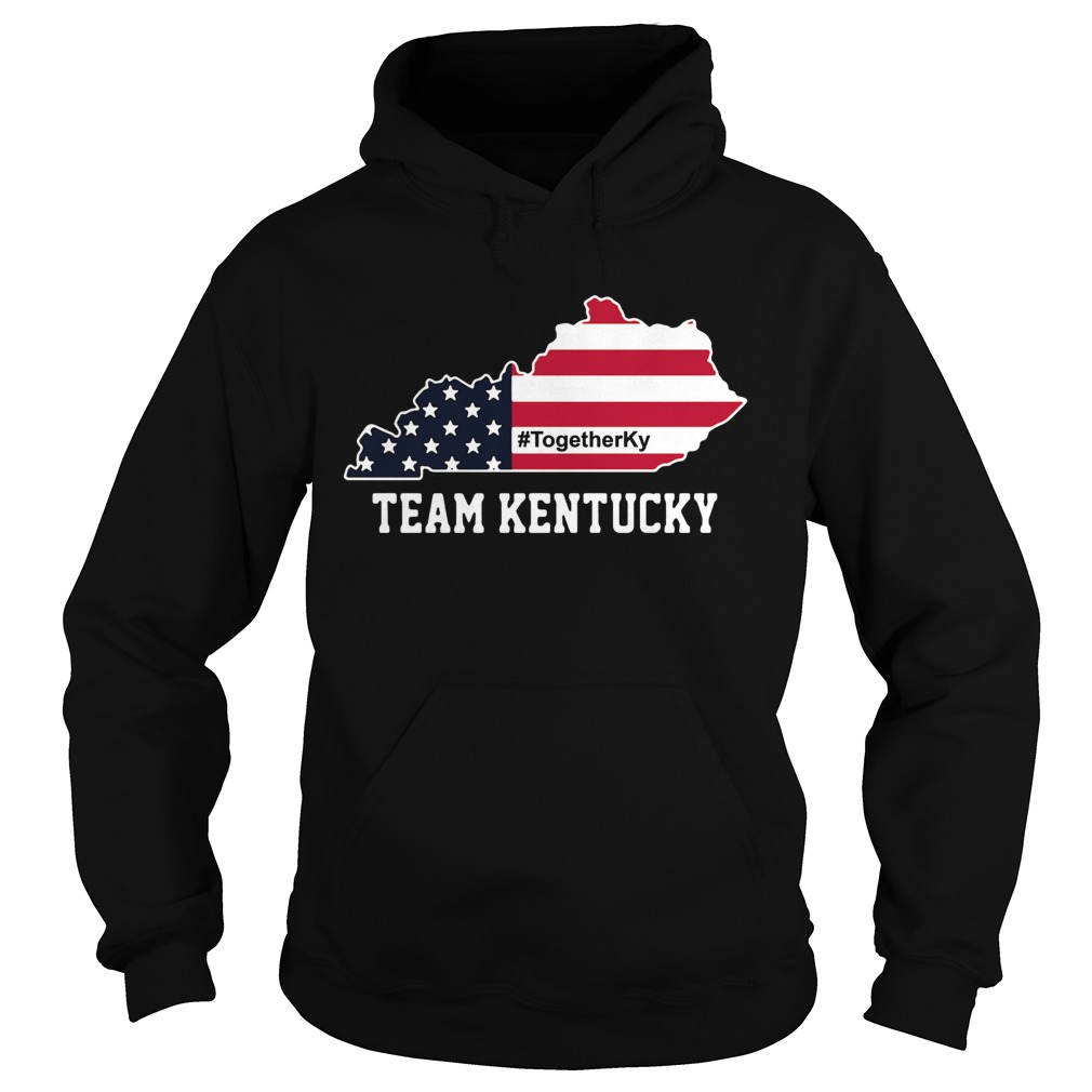 Team Kentucky American Flag Hoodie