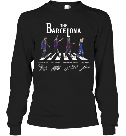 The Barcelona Crosswalk Signatures T-Shirt Long Sleeved T-shirt 