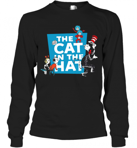 The Cat In The Hat Dr. Seuss T-Shirt Long Sleeved T-shirt 