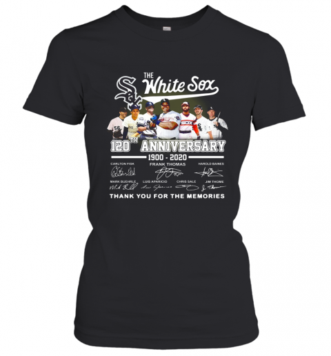 The Chicago White Sox 120Th Anniversary 1990 2020 Thank You For The Memories Signatures T-Shirt Classic Women's T-shirt