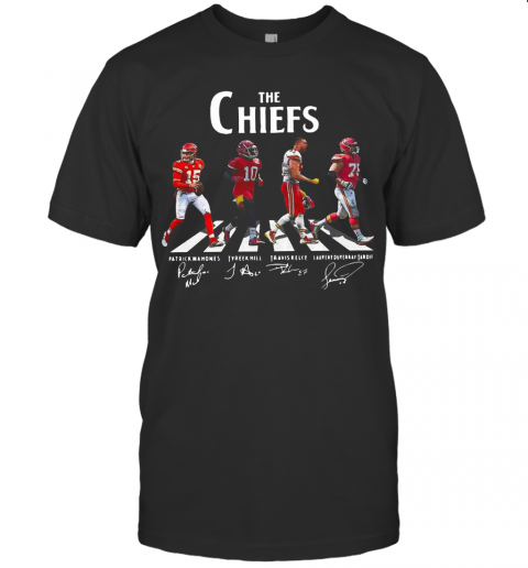 The Chiefs Patrick Mahomes Tyreek Hill Travis Kelce Laurent Duyearay Tardif T-Shirt