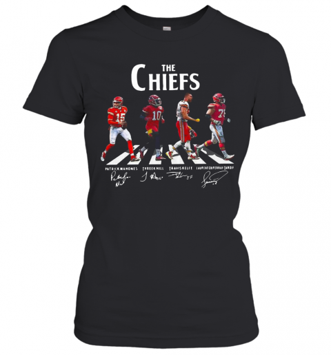 The Chiefs Patrick Mahomes Tyreek Hill Travis Kelce Laurent Duyearay Tardif T-Shirt Classic Women's T-shirt