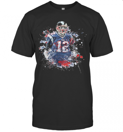 Tom Brady Player Football Art T-Shirt Classic Men's T-shirt