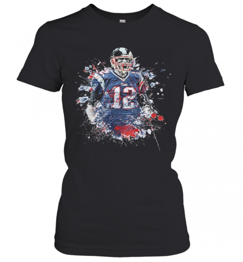 Tom Brady Player Football Art T-Shirt Classic Women's T-shirt