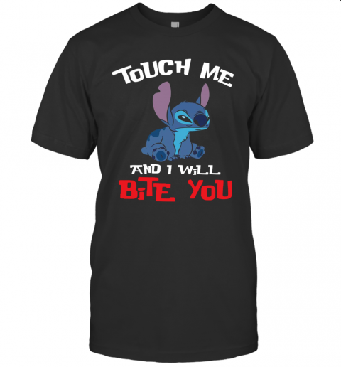 Touch Me And I Will Bite You Stitch T-Shirt Classic Men's T-shirt