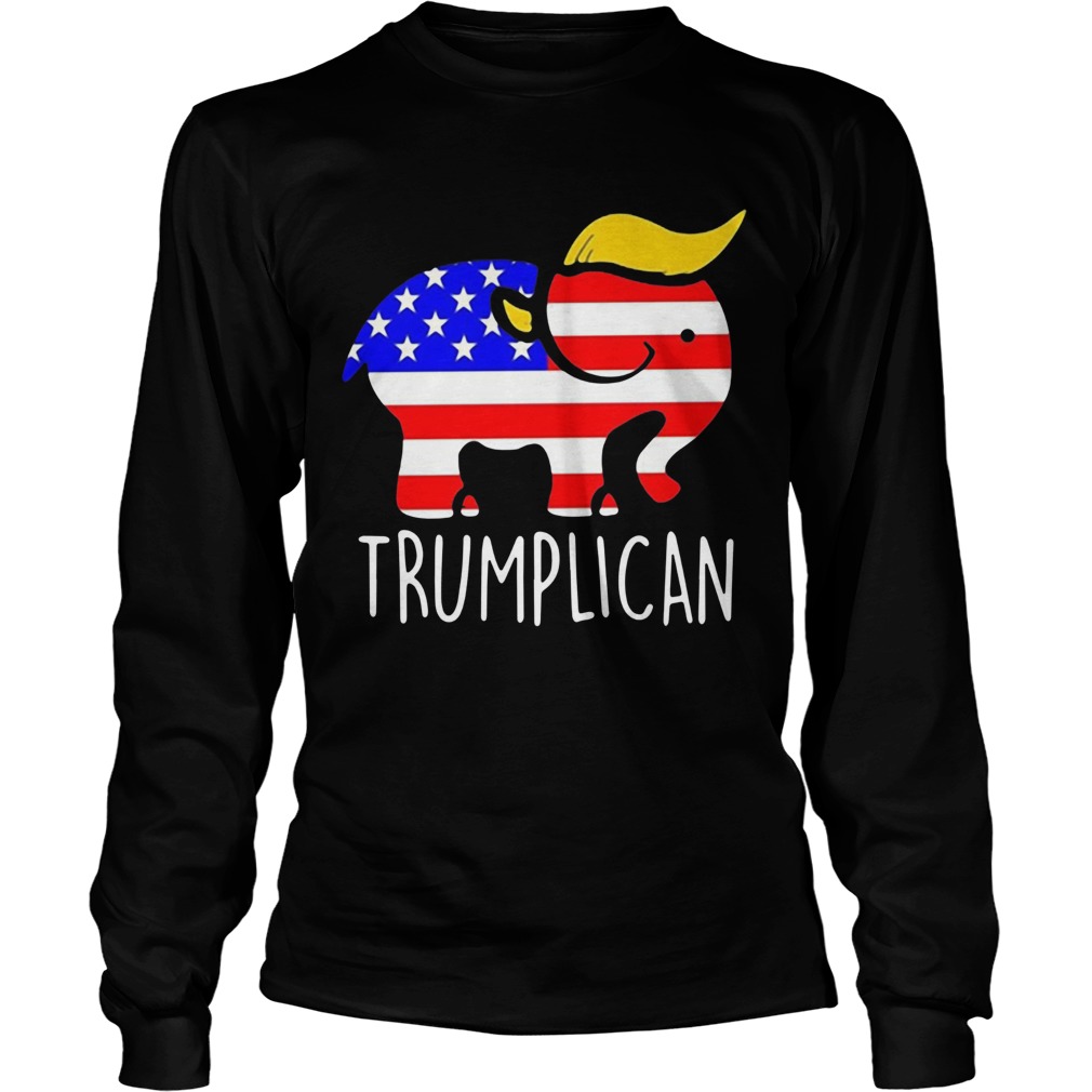 Trumplican Elephant Trump 2020 Long Sleeve