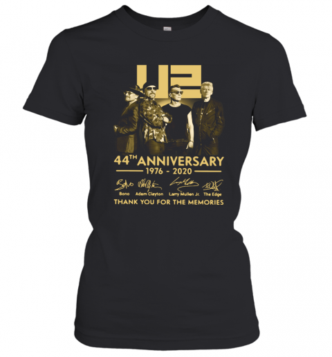 U2 44Th Anniversary Thank You For The Memories Signatures T-Shirt Classic Women's T-shirt