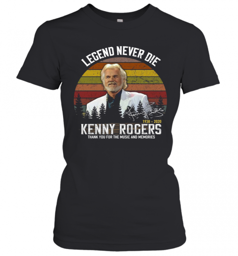 Vintage Legend Never Die Kenny Rogers T-Shirt Classic Women's T-shirt