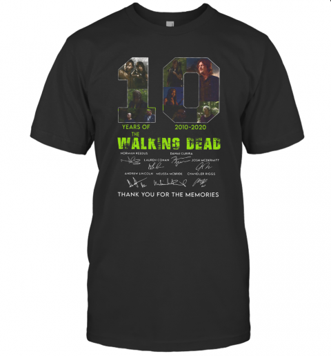 10 Years Of The Walking Dead 2010 2020 Anniversary T-Shirt
