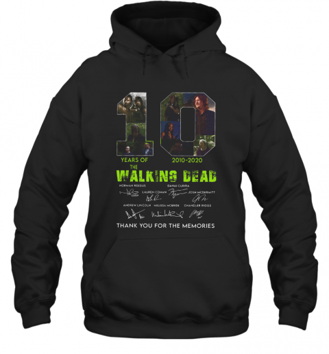 10 Years Of The Walking Dead 2010 2020 Anniversary T-Shirt Unisex Hoodie