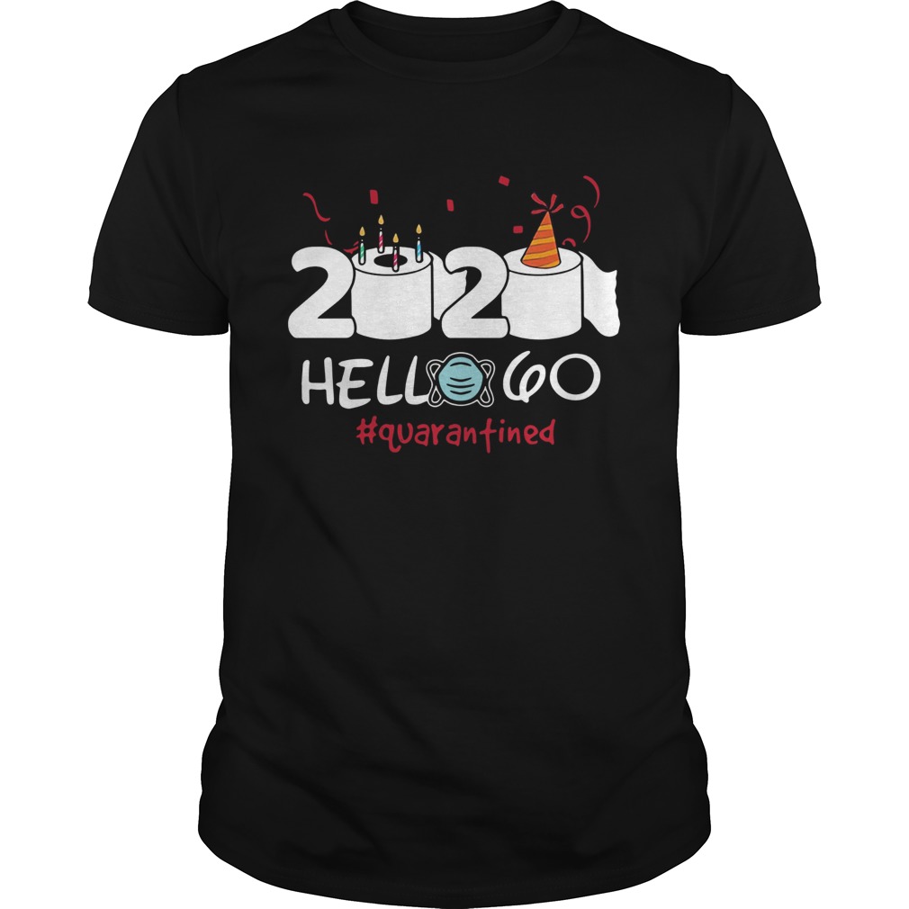 2020 Hello 60 Toilet Paper Birthday Cake Quarantined Social Distancing shirt