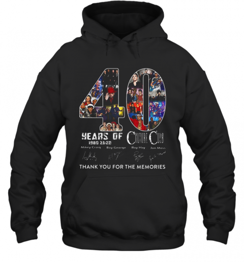 40 Years Of Culture Club 1980 2020 Thank You For The Memories Signature T-Shirt Unisex Hoodie
