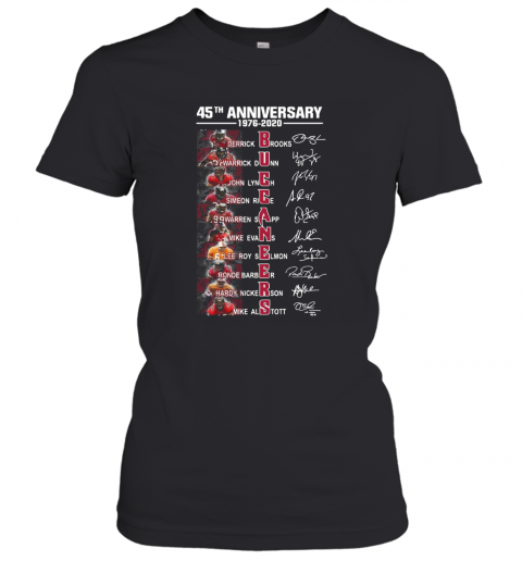 45Th Anniversary 1976 – 2020 Buccaneers Signatures T-Shirt Classic Women's T-shirt