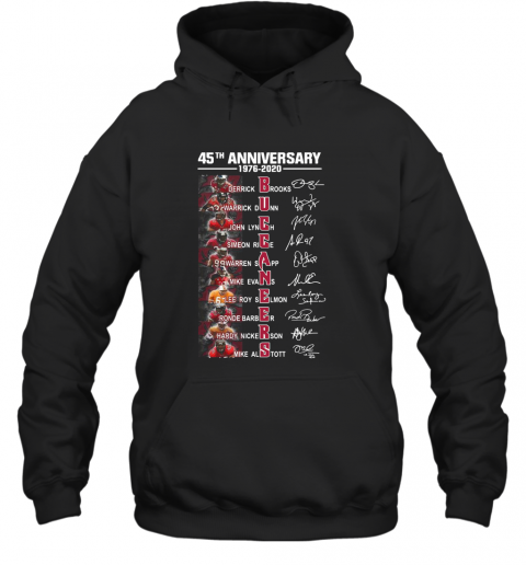 45Th Anniversary 1976 – 2020 Buccaneers Signatures T-Shirt Unisex Hoodie