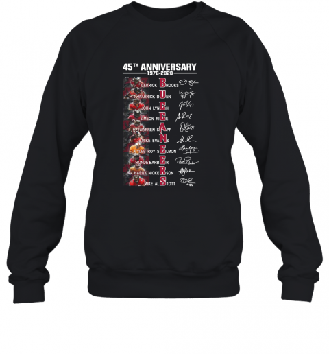 45Th Anniversary 1976 – 2020 Buccaneers Signatures T-Shirt Unisex Sweatshirt