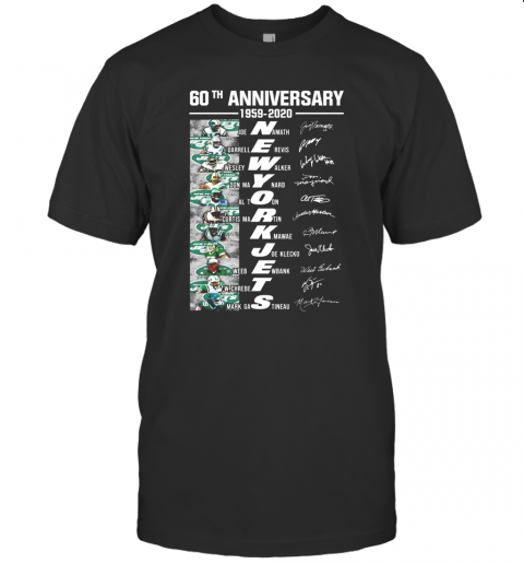 60Th Anniversary 1959 2020 New York Jets T-Shirt