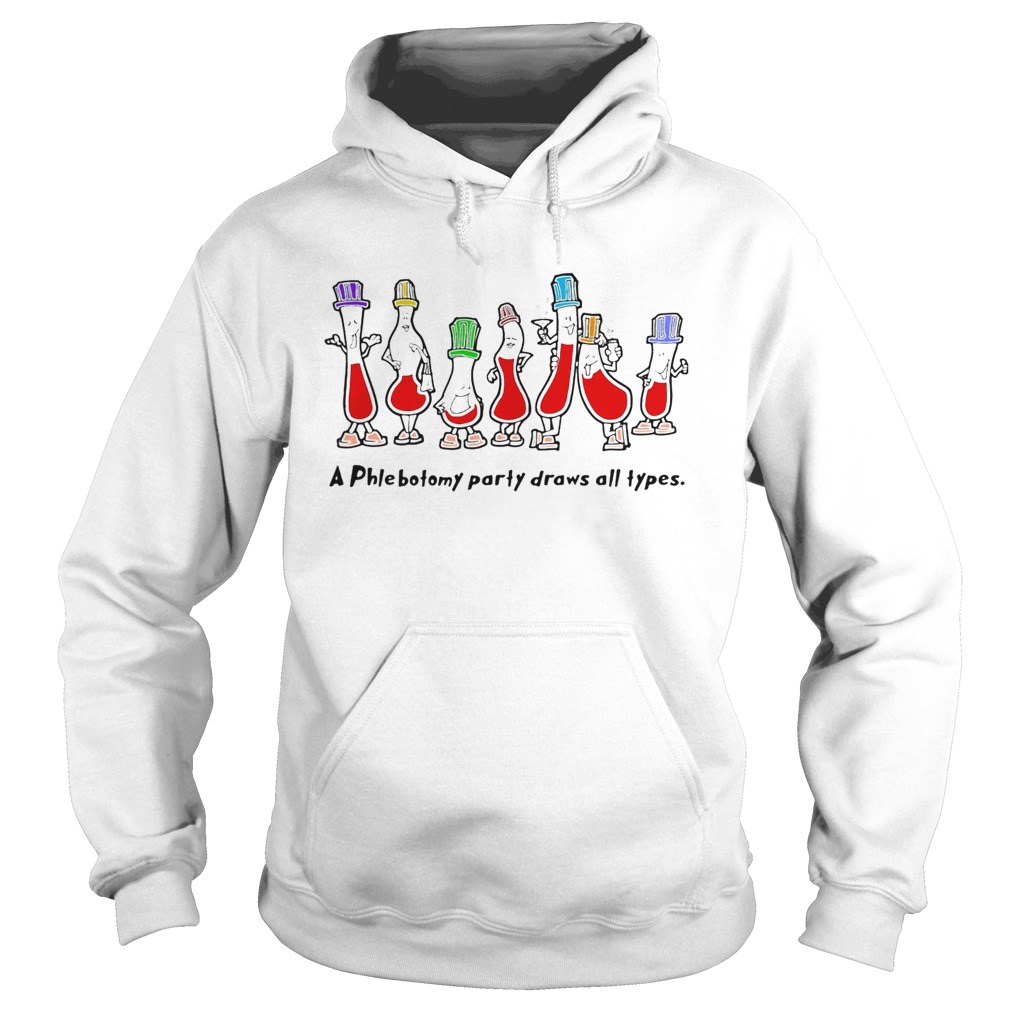 A phlebotomy party draws all types Hoodie