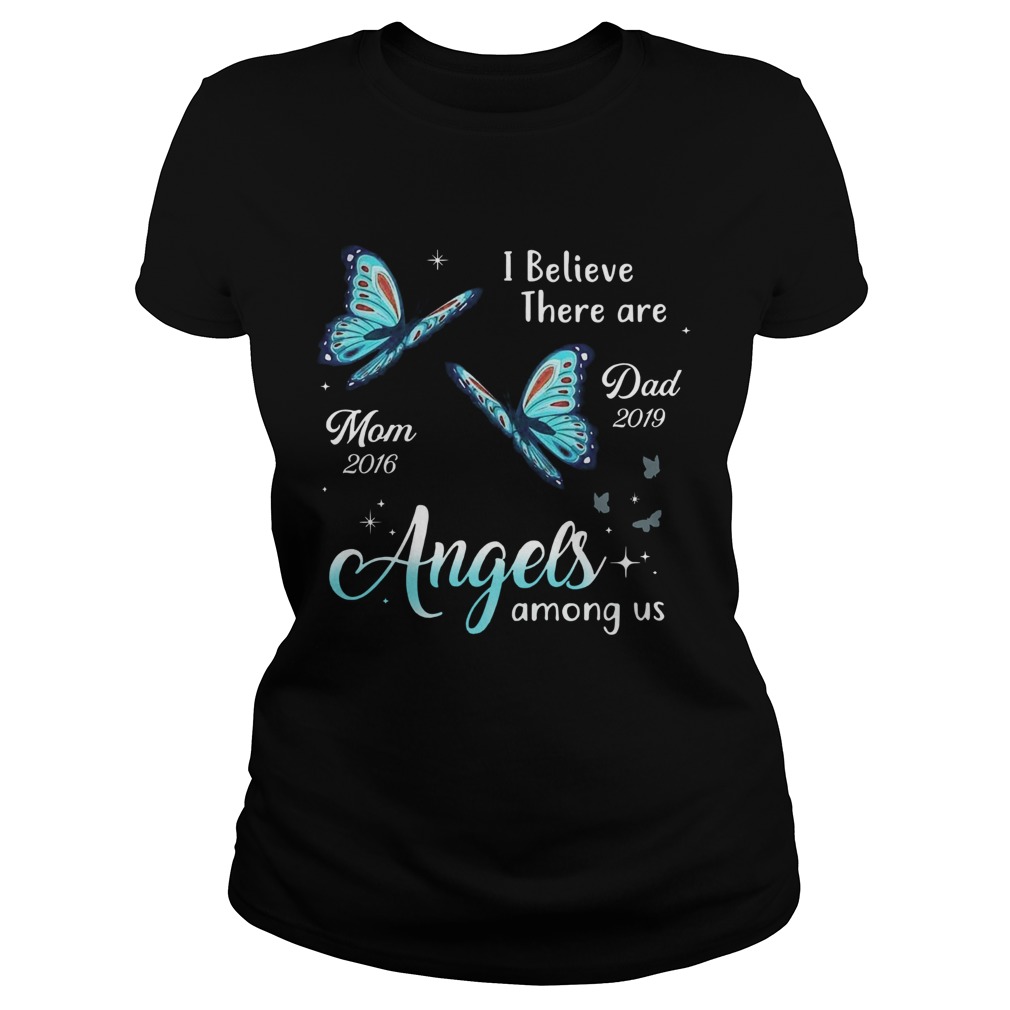 Angels Among Us Butterfly Memorial Personalized Classic Ladies