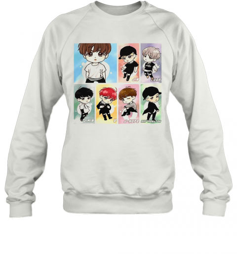 BTS New Cartoon T-Shirt Unisex Sweatshirt