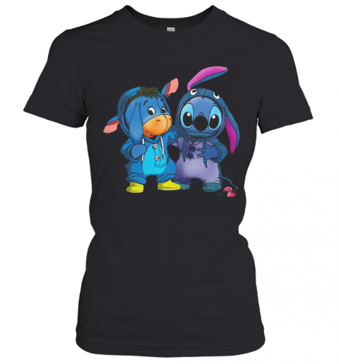 Baby Donkey And Stitch T-Shirt Classic Women's T-shirt