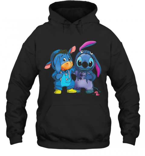 Baby Donkey And Stitch T-Shirt Unisex Hoodie