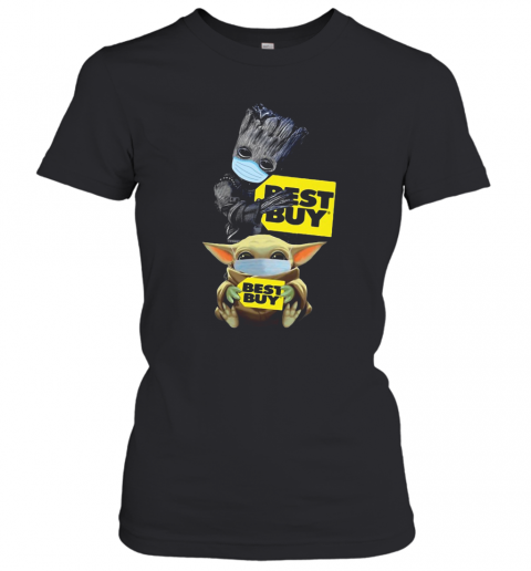 Baby Groot And Baby Yoda Face Mask Hug Best Buy T-Shirt Classic Women's T-shirt