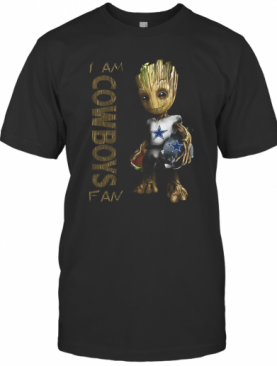Baby Groot I Am Cowboys Fan T-Shirt