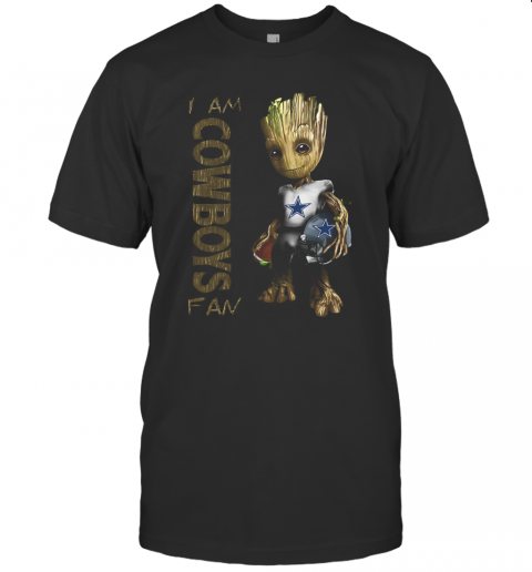 Baby Groot I Am Cowboys Fan T-Shirt