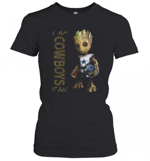 Baby Groot I Am Cowboys Fan T-Shirt Classic Women's T-shirt