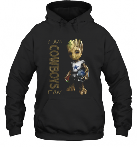 Baby Groot I Am Cowboys Fan T-Shirt Unisex Hoodie