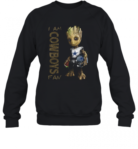 Baby Groot I Am Cowboys Fan T-Shirt Unisex Sweatshirt