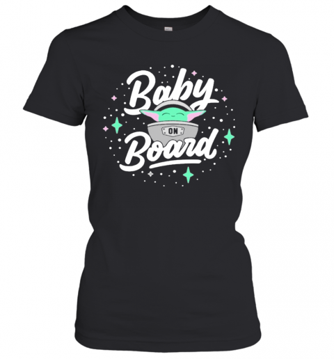 Baby Yoda Baby On Board T-Shirt Classic Women's T-shirt