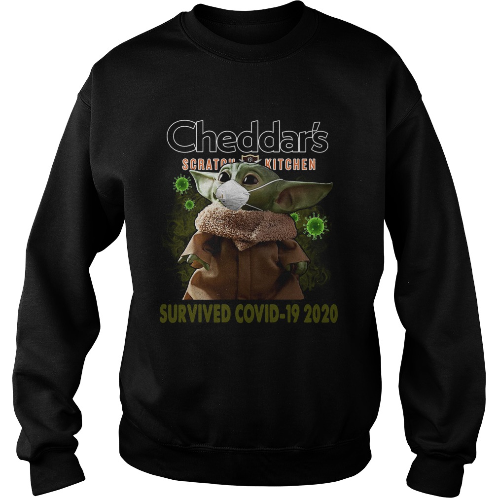 Baby Yoda Cheddars Scratch Kitchen Survived Covid 19 2020 Sweatshirt