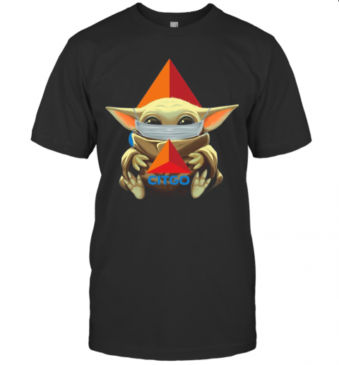 Baby Yoda Face Mask Citgo T-Shirt