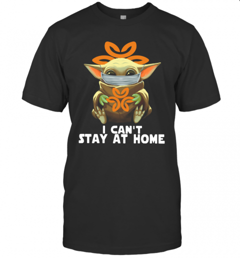 Baby Yoda Face Mask Dignity Health Can'T Stay At Home T-Shirt