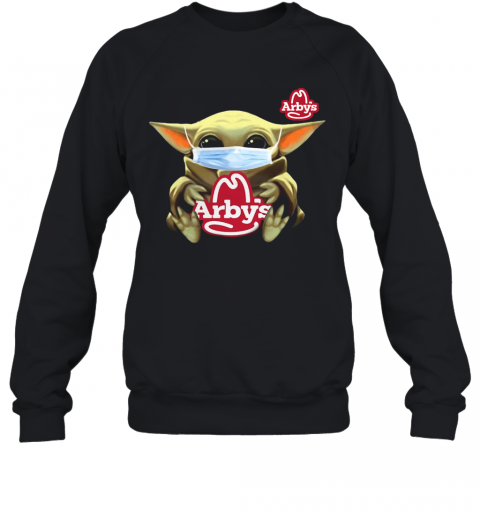 Baby Yoda Face Mask Hug Arby's T-Shirt Unisex Sweatshirt