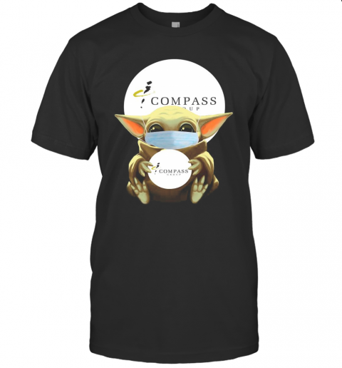 Baby Yoda Face Mask Hug Compass Group T-Shirt
