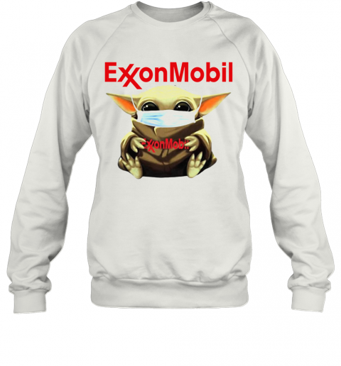 Baby Yoda Face Mask Hug Exxon Mobil T-Shirt Unisex Sweatshirt