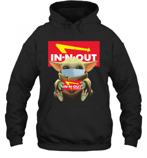 Baby Yoda Face Mask Hug In N Out T-Shirt Unisex Hoodie