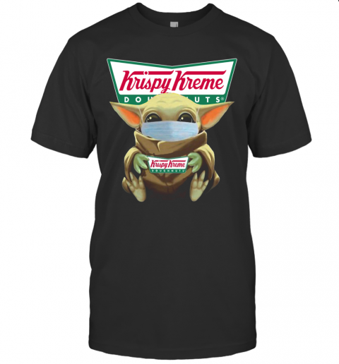 Baby Yoda Face Mask Hug Krispy Kreme T-Shirt