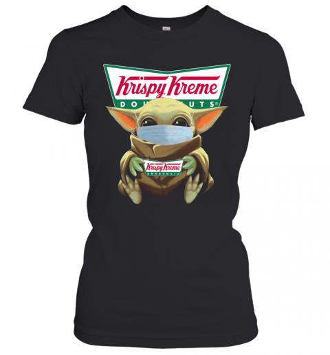 Baby Yoda Face Mask Hug Krispy Kreme T-Shirt Classic Women's T-shirt
