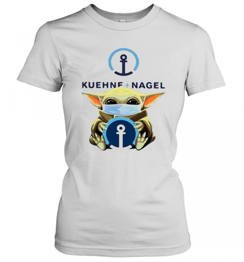 Baby Yoda Face Mask Hug Kuehne Nagel T-Shirt Classic Women's T-shirt