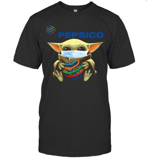 Baby Yoda Face Mask Hug Pepsico T-Shirt