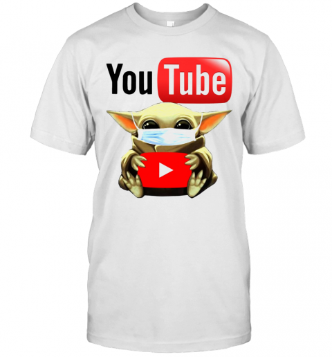 Baby Yoda Face Mask Hug Youtube T-Shirt