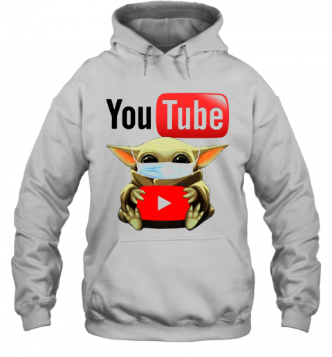 Baby Yoda Face Mask Hug Youtube T-Shirt Unisex Hoodie