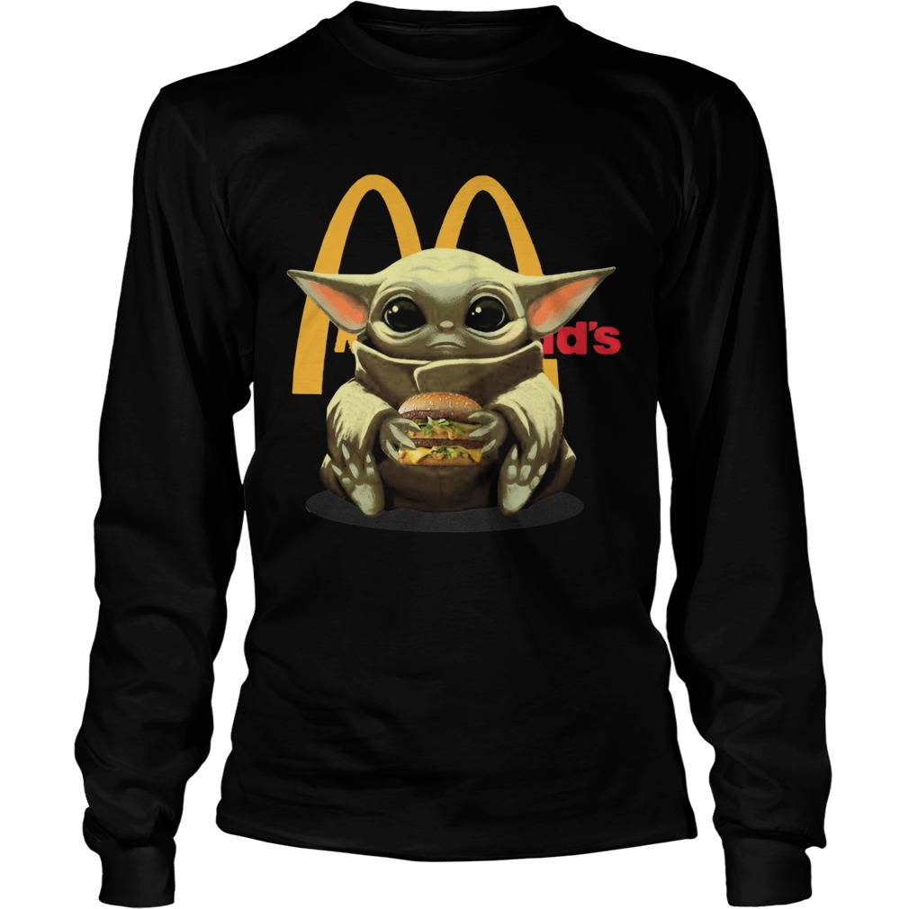Baby Yoda Hug Hamburguesa McDonalds Long Sleeve