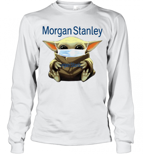 Baby Yoda Hug Morgan Stanley Covid 19 2020 T-Shirt Long Sleeved T-shirt 
