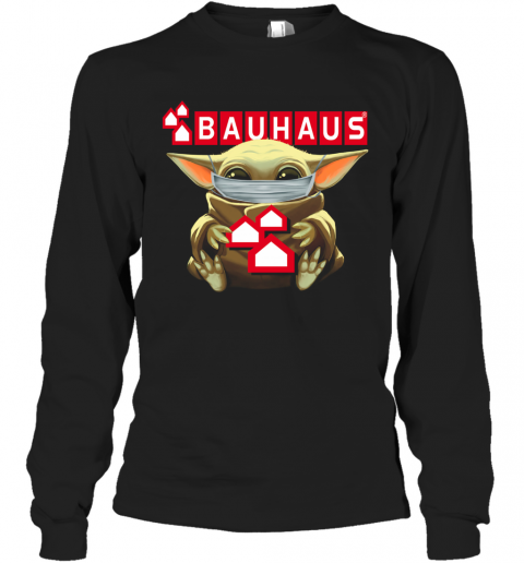Baby Yoda Mask Hug Bauhaus T-Shirt Long Sleeved T-shirt 