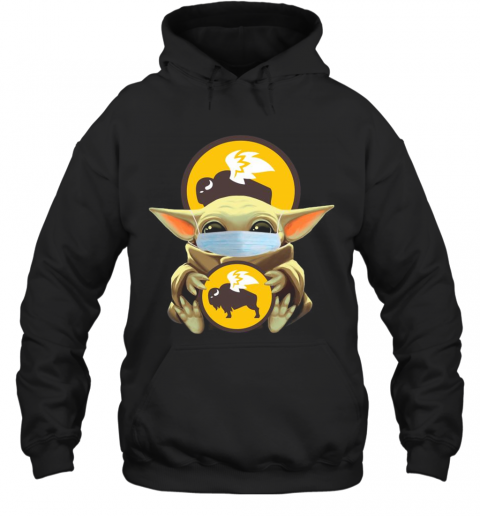 Baby Yoda Mask Hug Buffalo Wild Wings T-Shirt Unisex Hoodie