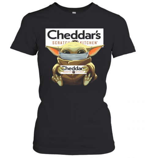Baby Yoda Mask Hug Cheddar's Scratch Kitchen T-Shirt Classic Women's T-shirt